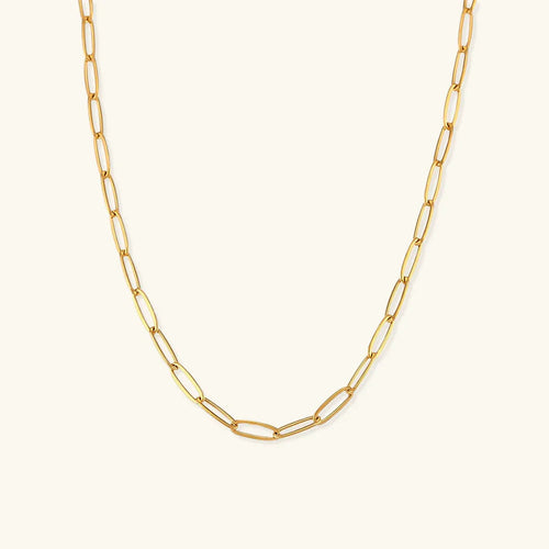 [Royal&Vicky]Lena Golden Chain Necklace