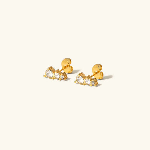 [Royal&Vicky]Lira Gold Earrings