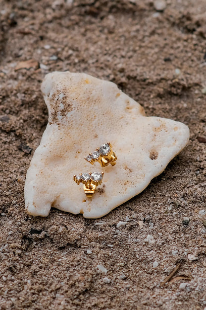 [Royal&Vicky]Lira Gold Earrings
