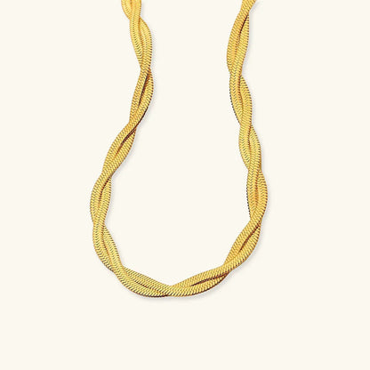 [Royal&Vicky]Lysa Twisted Chain Necklace