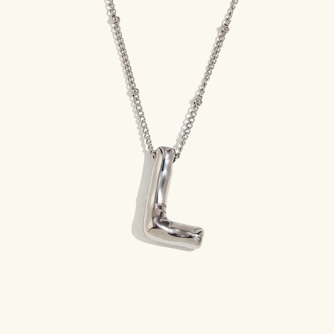 [Royal&Vicky]Balloon Gold Initial Necklace