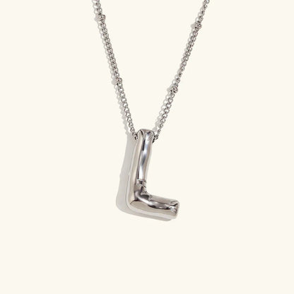 [Royal&Vicky]Balloon Gold Initial Necklace