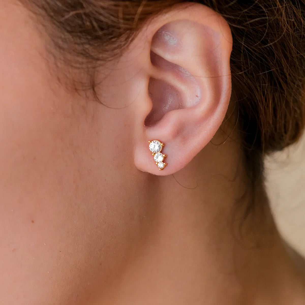 [Royal&Vicky]Lira Gold Earrings