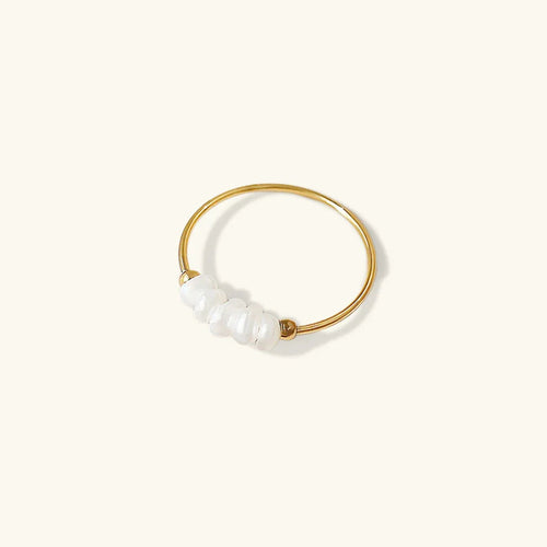[Royal&Vicky]Magnolia Freshwater Pearl Gold Ring