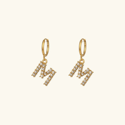 [Royal&Vicky]Wilhemina Initial Letter Earrings