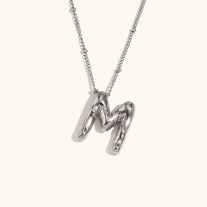 [Royal&Vicky]Balloon Gold Initial Necklace