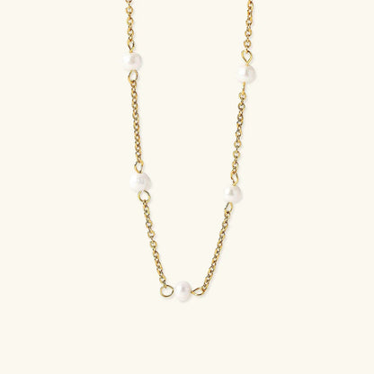 [Royal&Vicky]Nora Gold Pearl Necklace