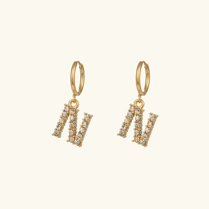 [Royal&Vicky]Wilhemina Initial Letter Earrings
