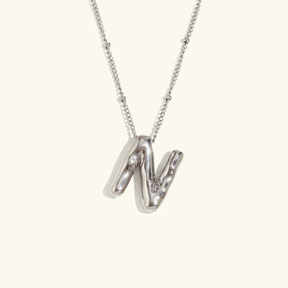 [Royal&Vicky]Balloon Gold Initial Necklace