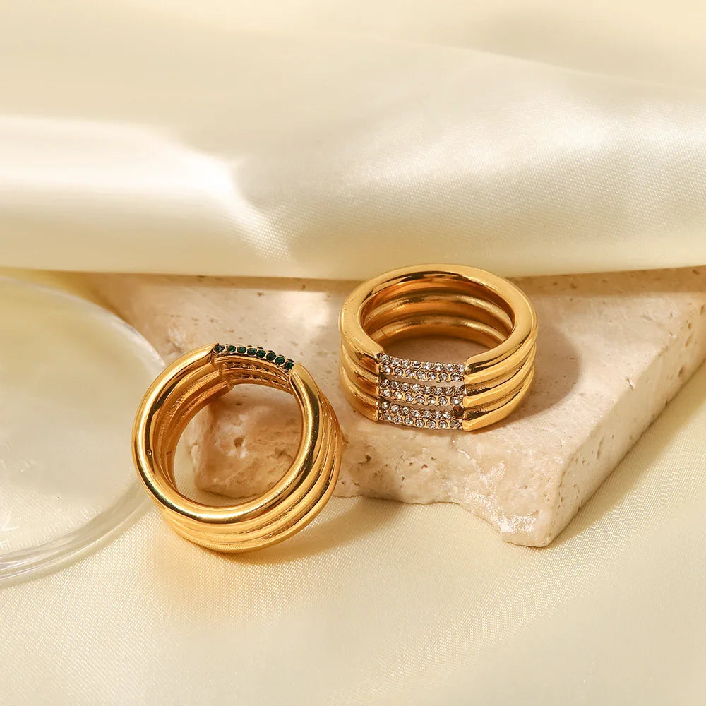 [Royal&Vicky]Serenity Diamond Gold Ring