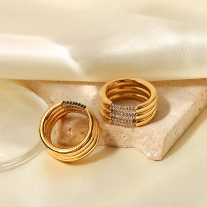 [Royal&Vicky]Serenity Diamond Gold Ring