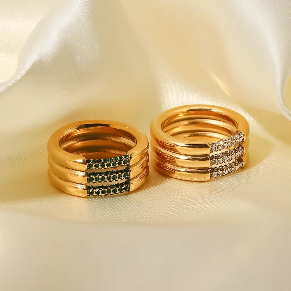 [Royal&Vicky]Serenity Diamond Gold Ring