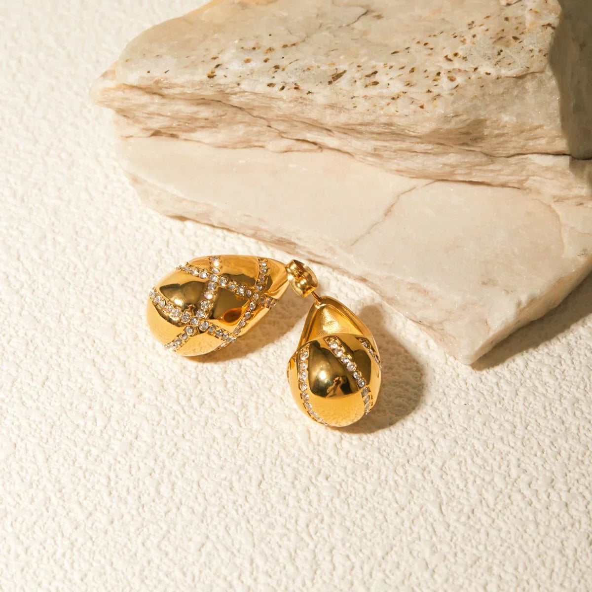 [Royal&Vicky]Linnea Gold Earrings