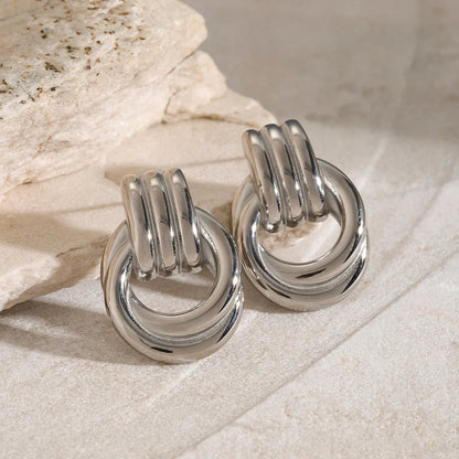 [Royal&Vicky]Luna Layered Hoop Earrings