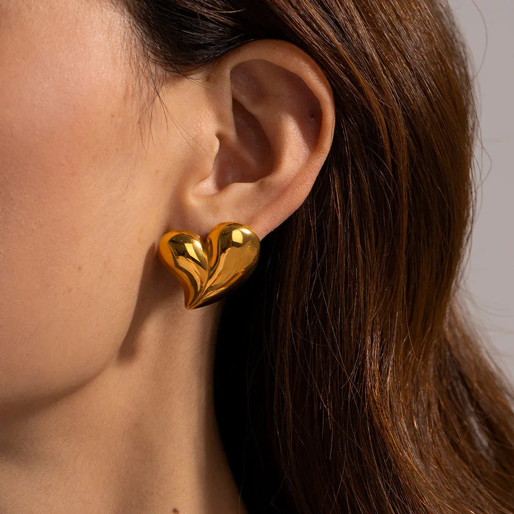 [Royal&Vicky]Dorothea Heart Earrings