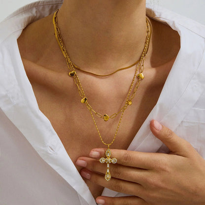 [Royal&Vicky]Olea Diamond Crucifix