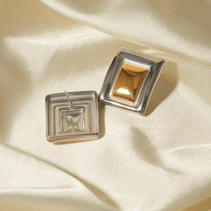 [Royal&Vicky]Jocelyn Two Tone Earrings