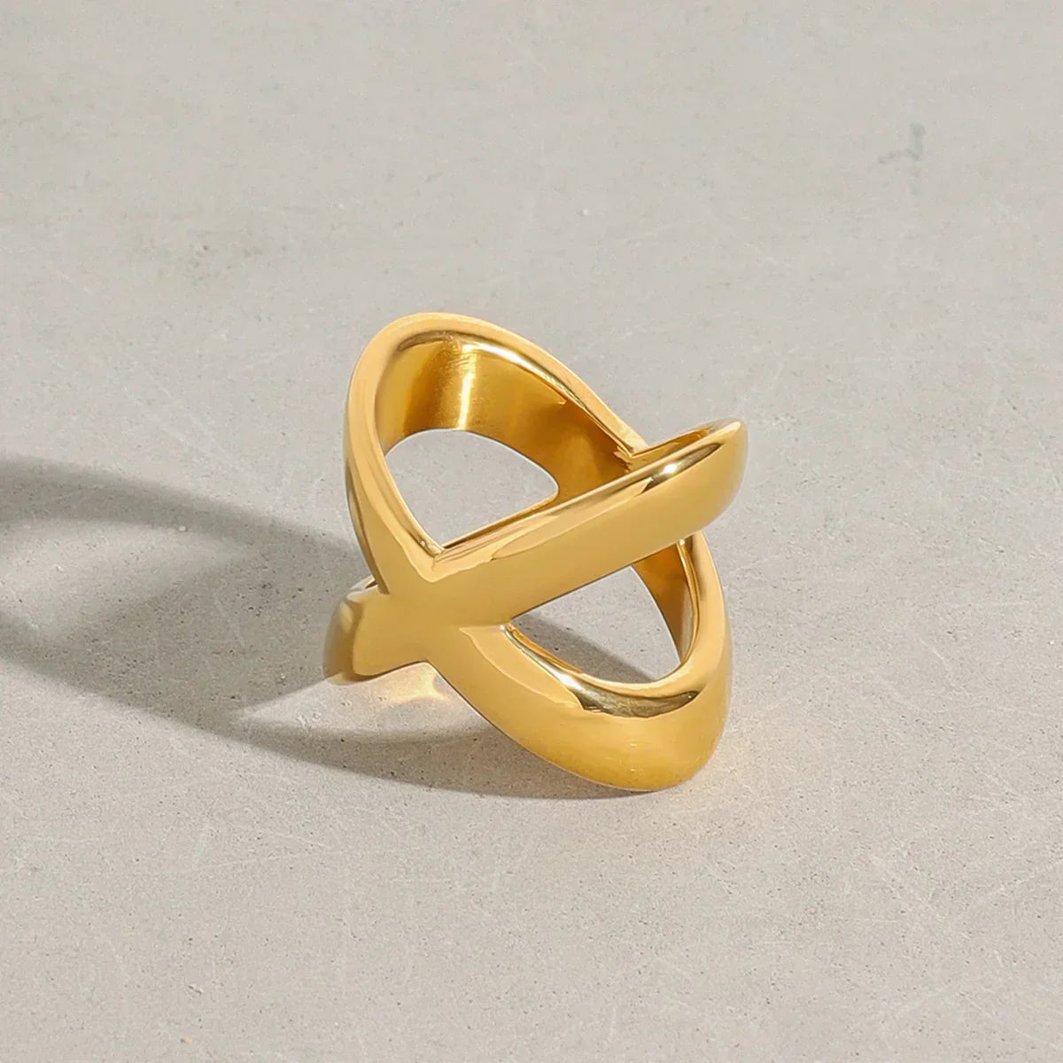 [Royal&Vicky]Carolyn Gold Cross Ring