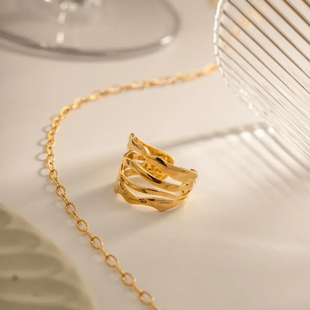 [Royal&Vicky]Cass Gold Ring