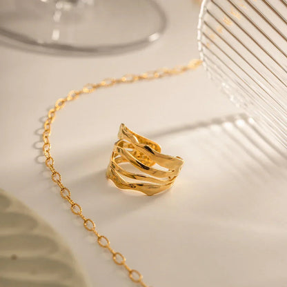 [Royal&Vicky]Cass Gold Ring