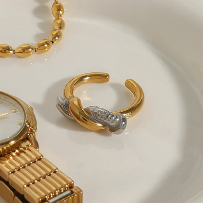 [Royal&Vicky]Trinity Twisted Nail Ring