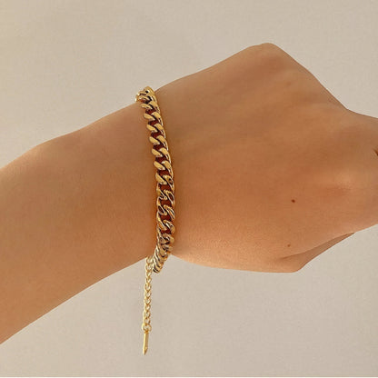 [Royal&Vicky]Jean Gold Chain Bracelet