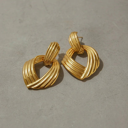 [Royal&Vicky]Selma Gold Knot Earrings