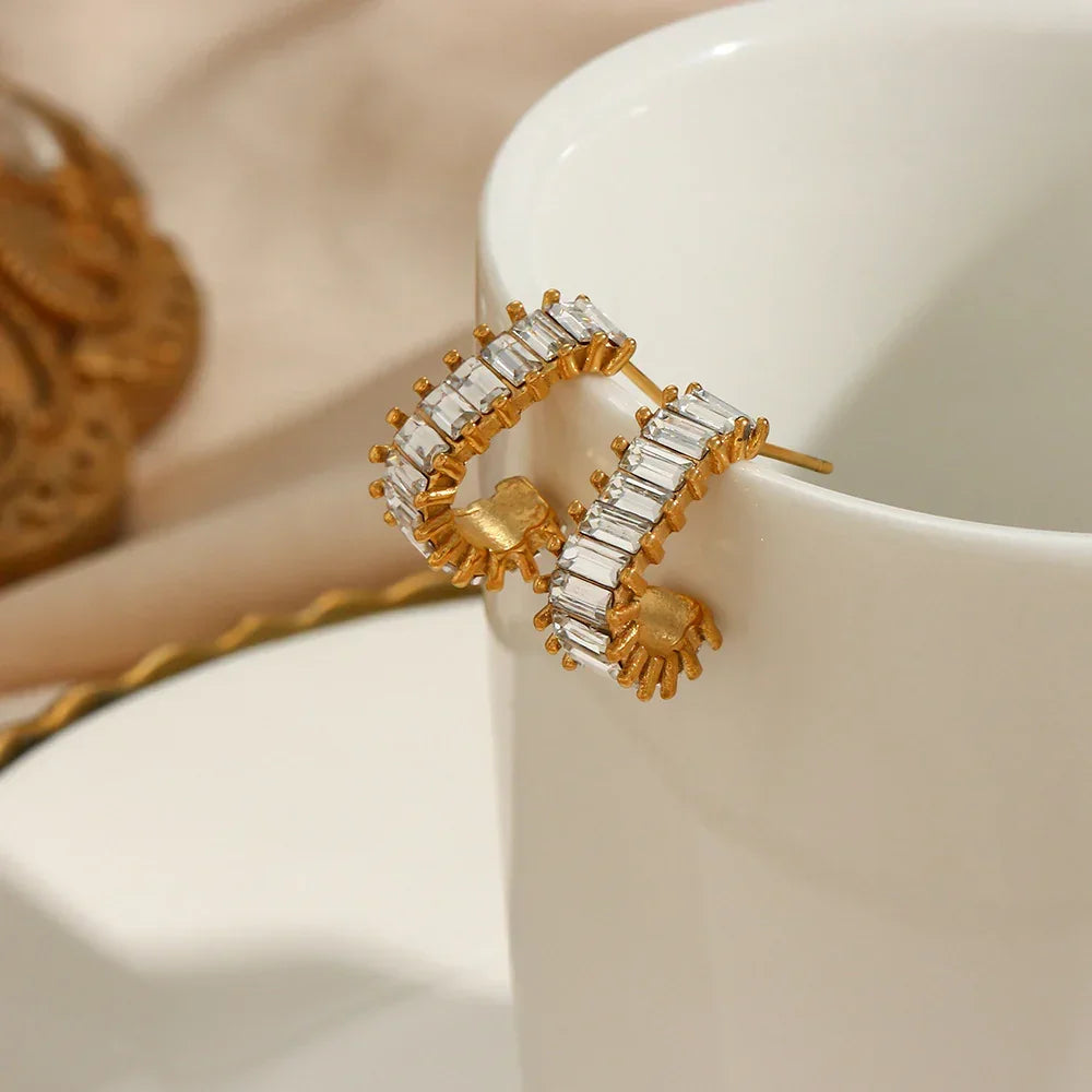 [Royal&Vicky]Agnes Diamond Earrings