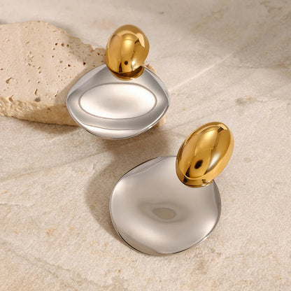 [Royal&Vicky]Destiny Chunky Gold Drop Earrings