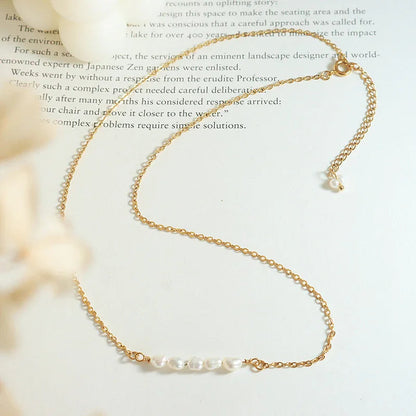 [Royal&Vicky]Fleur Freshwater Pearl Gold Necklace