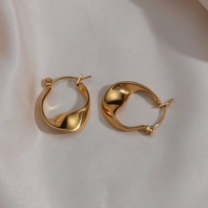 [Royal&Vicky]Esti Irregular Hoop Earrings