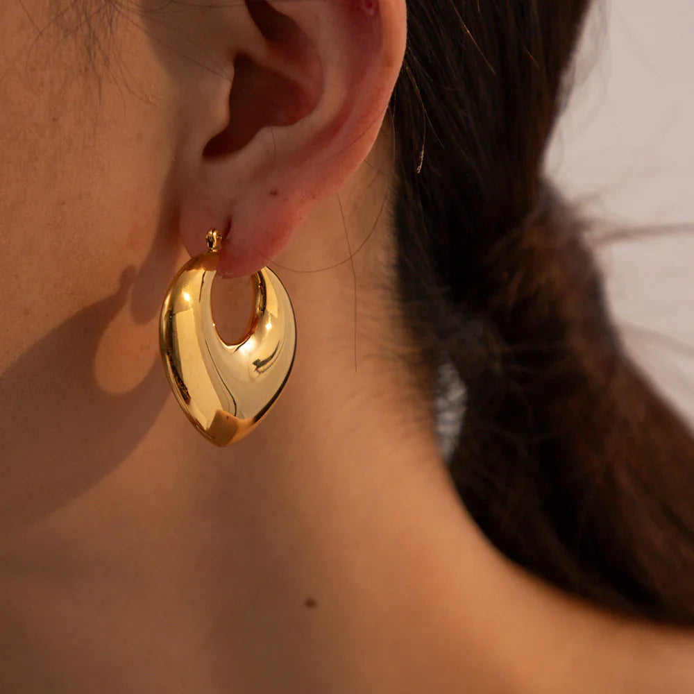 [Royal&Vicky]Fawn Gold Hoops