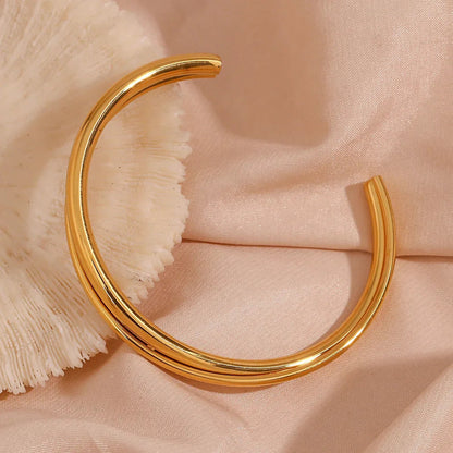 [Royal&Vicky]Rianne Layered Gold Bangle