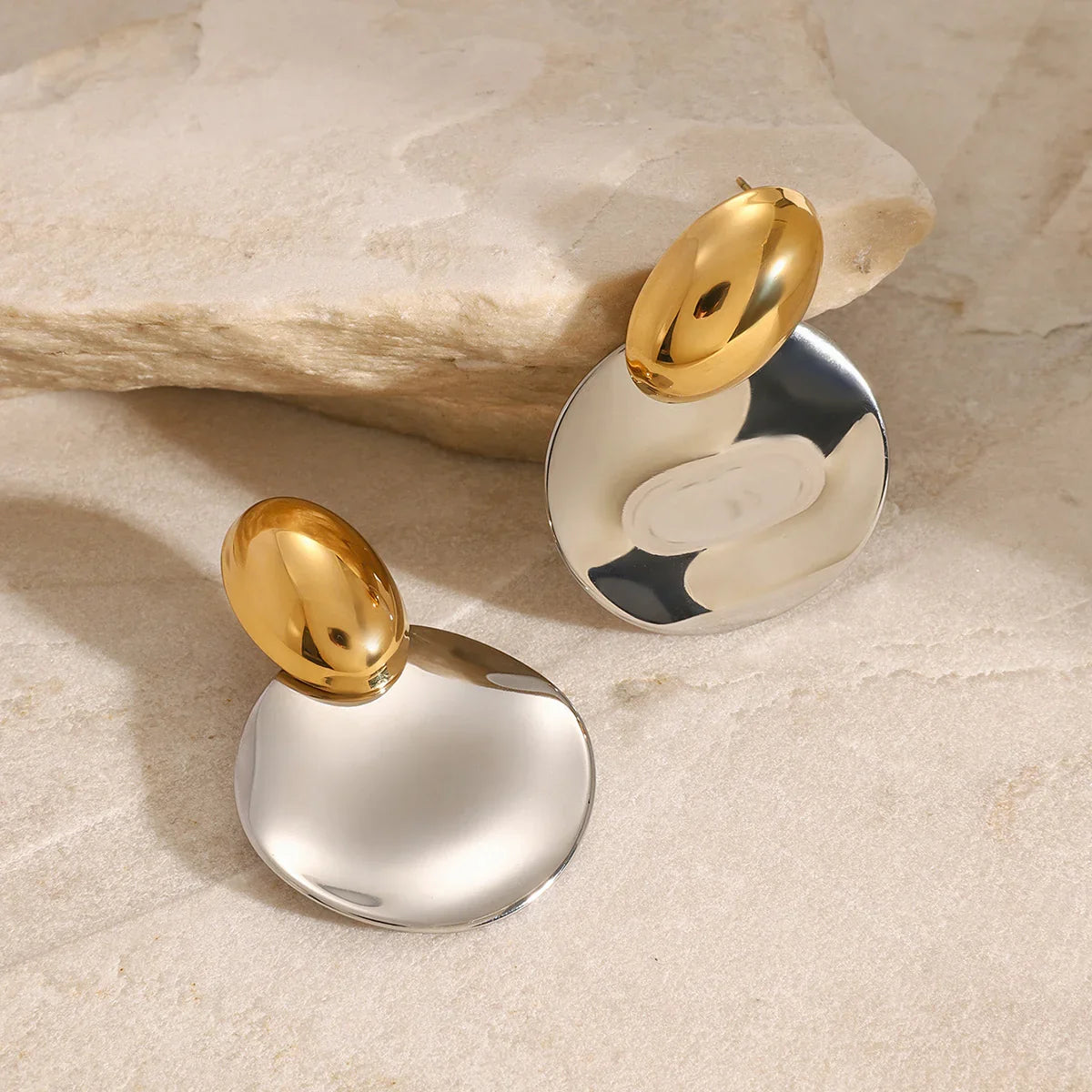 [Royal&Vicky]Destiny Chunky Gold Drop Earrings