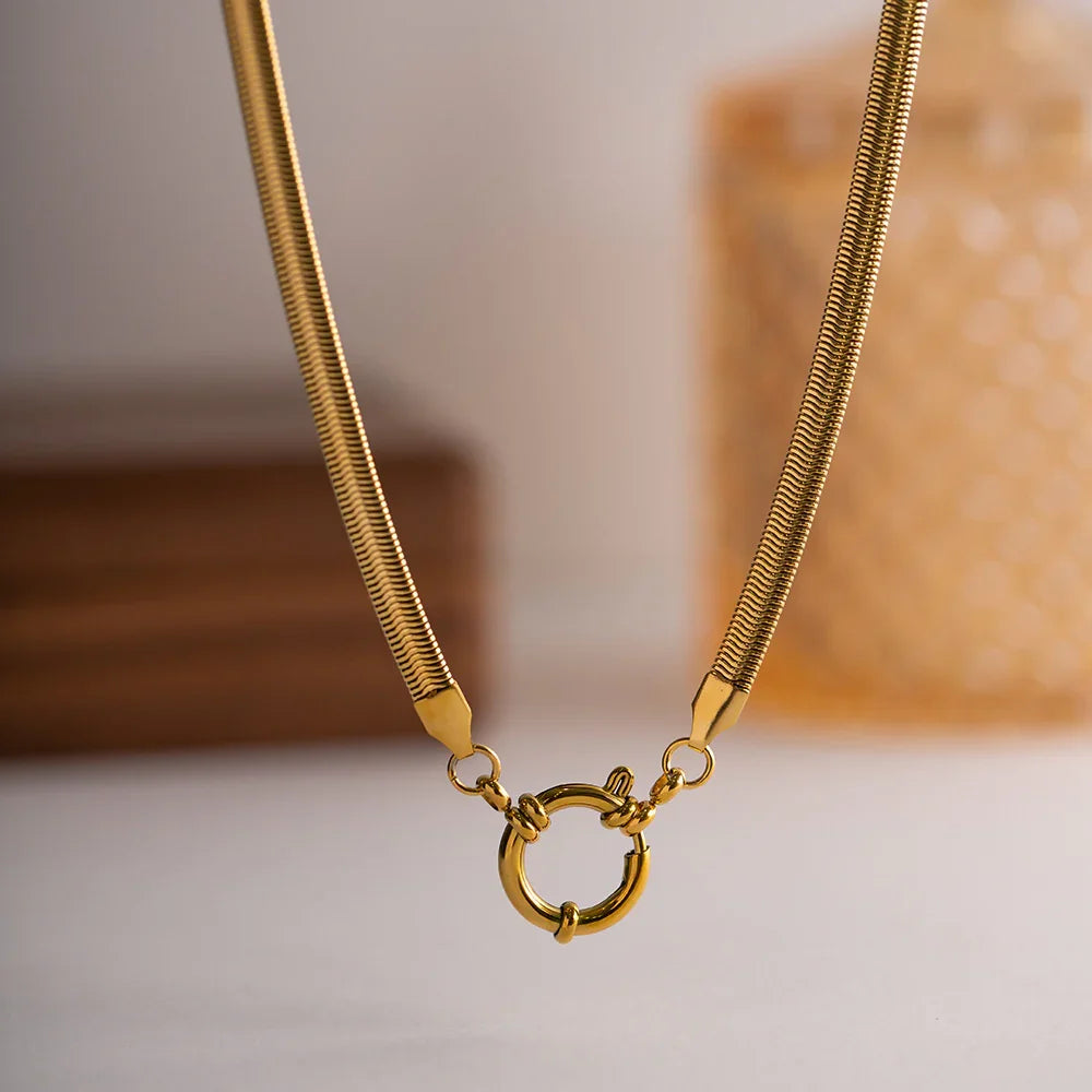 [Royal&Vicky]Gabriella Gold Necklace