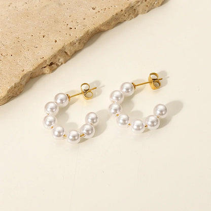 [Royal&Vicky]Nina Pearl Earrings