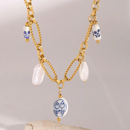 [Royal&Vicky]Cerulean Freshwater Pearl Necklace