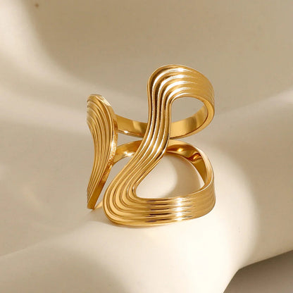 [Royal&Vicky]Vivi Twisted Band Gold Ring