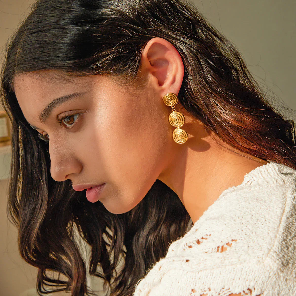 [Royal&Vicky]Marielle Gold Earrings