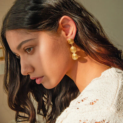 [Royal&Vicky]Marielle Gold Earrings