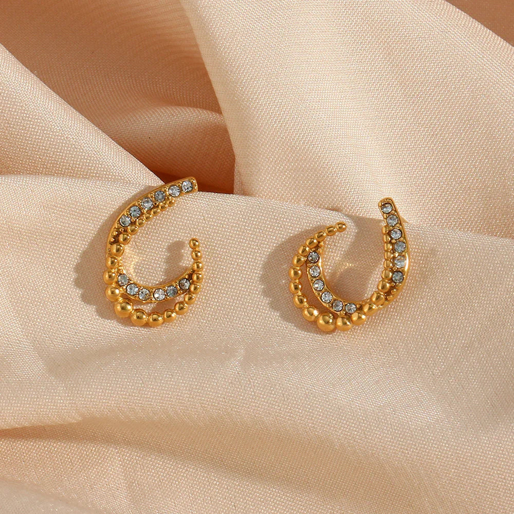 [Royal&Vicky]Nola Gold Earrings