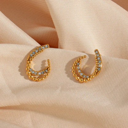 [Royal&Vicky]Nola Gold Earrings
