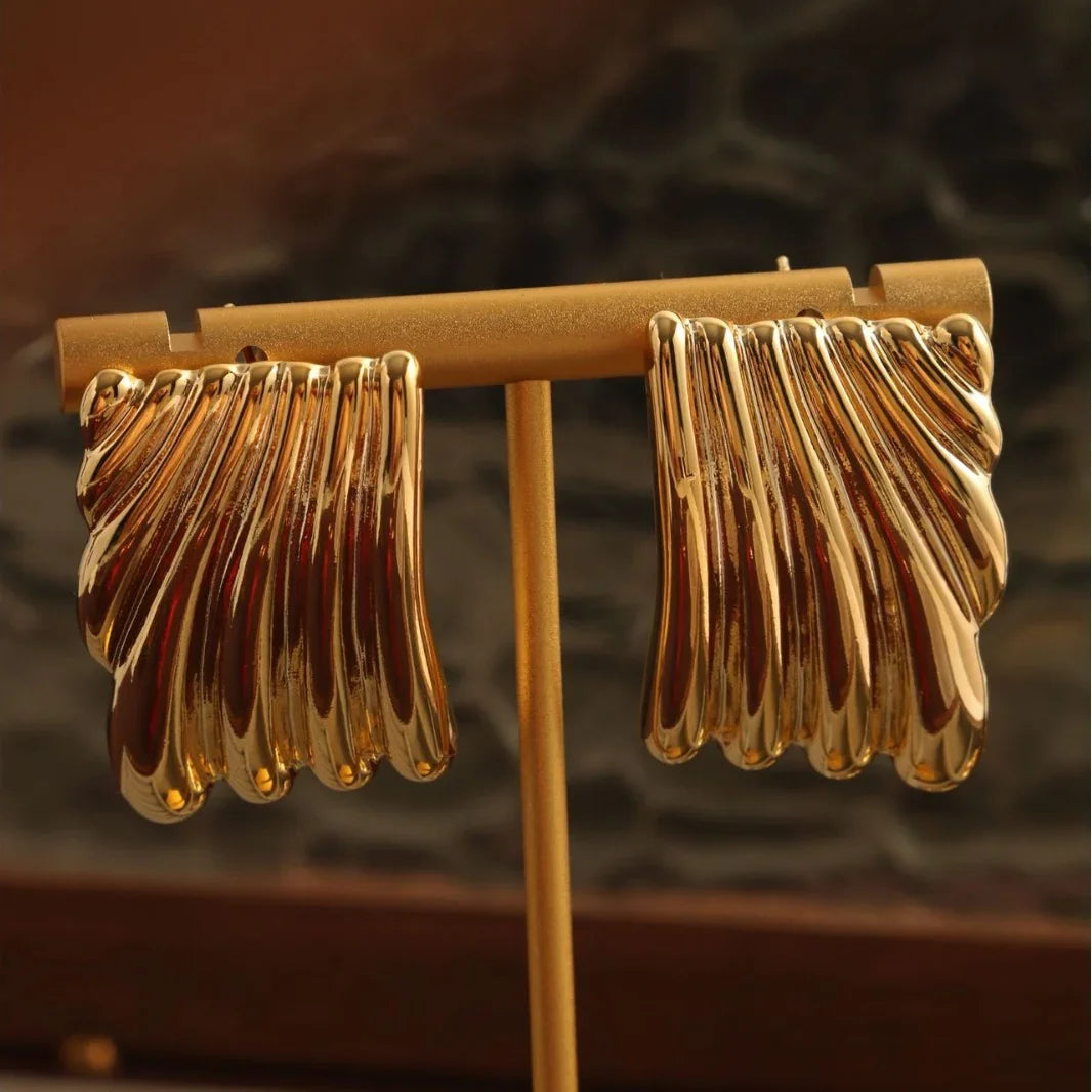 [Royal&Vicky]Alisa Gold Earrings