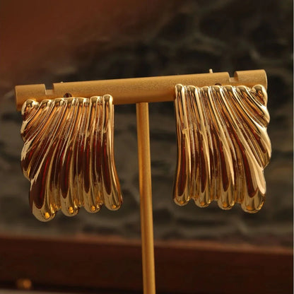 [Royal&Vicky]Alisa Gold Earrings