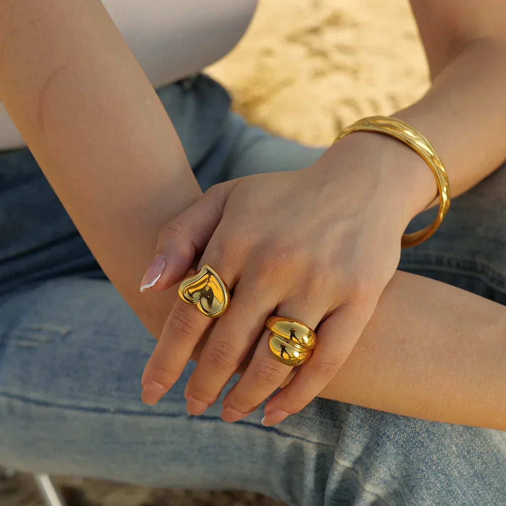 [Royal&Vicky]Delia Gold Ring
