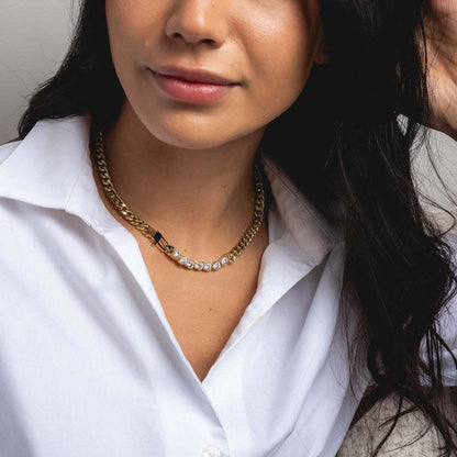 [Royal&Vicky]Maelle Diamond Necklace