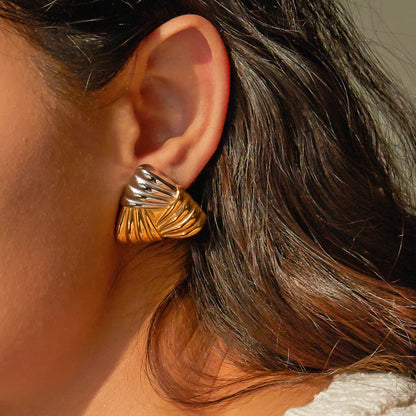 [Royal&Vicky]Brigitte Gold Earrings