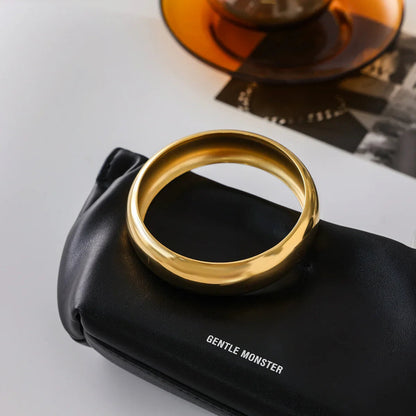 [Royal&Vicky]Maelis Smooth Gold Bangle