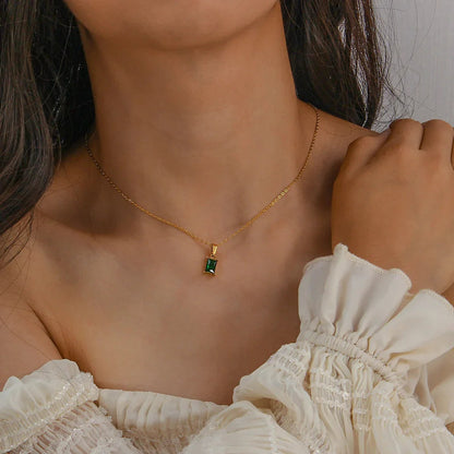 [Royal&Vicky]Emi Green Necklace