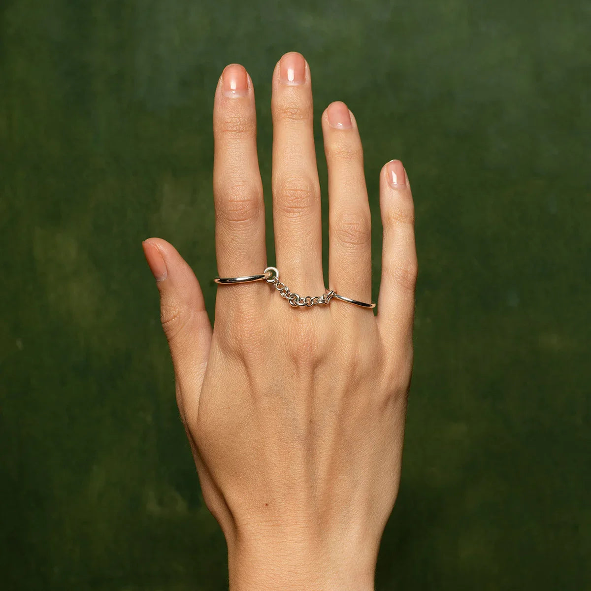 [Royal&Vicky]Bridget Chain Stacked Ring